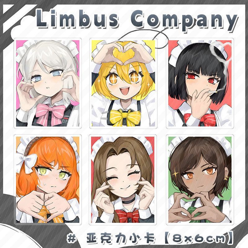 Limbus Company Anime Game Ryoushu Ishmael Acrylic Cards Friend Kids Gifts Toys Character Ornament Ex