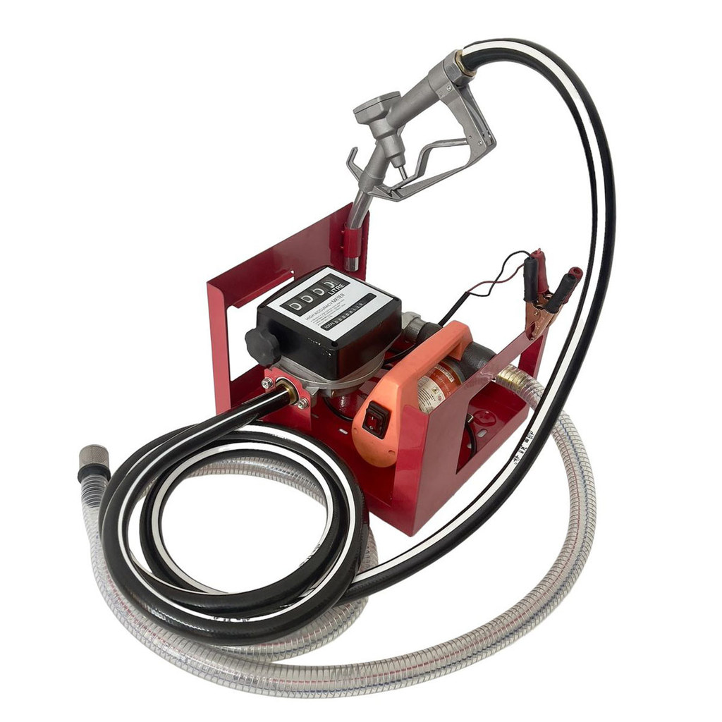 [Có đồng hồ] Máy Bơm Dầu Diesel 12V- Bộ KIT bơm diesel JYB-70