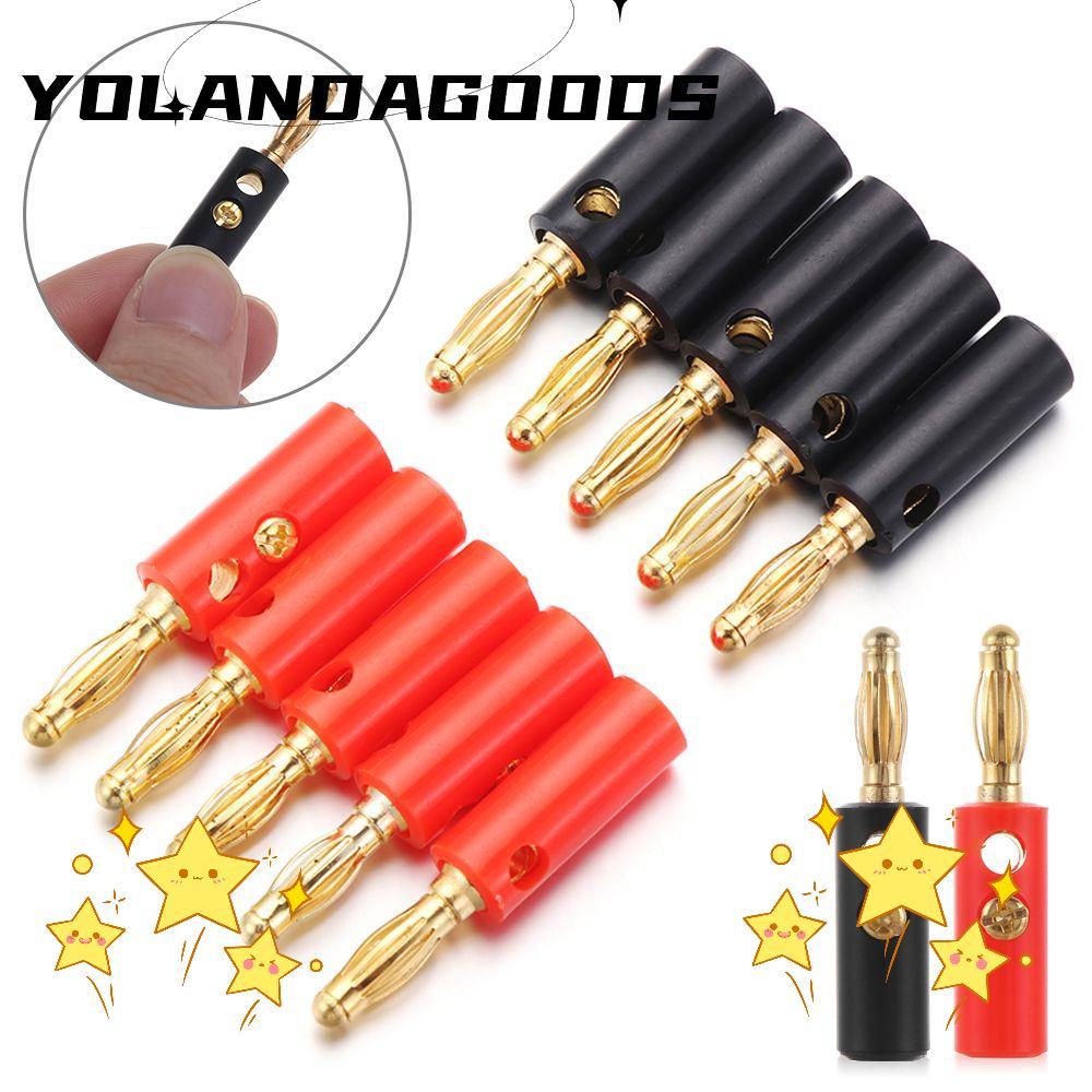 YOLA Banana Plugs 4mm Adapter Jack âm thanh mạ vàng