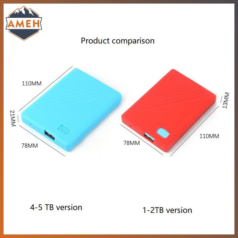 Technicolorepic Silicone HDD Ốp Lưng Túi Bảo Vệ Ổ Cứng Đĩa Bao Tay Bảo Vệ Da Cho Phương Tây Kỹ Thuật