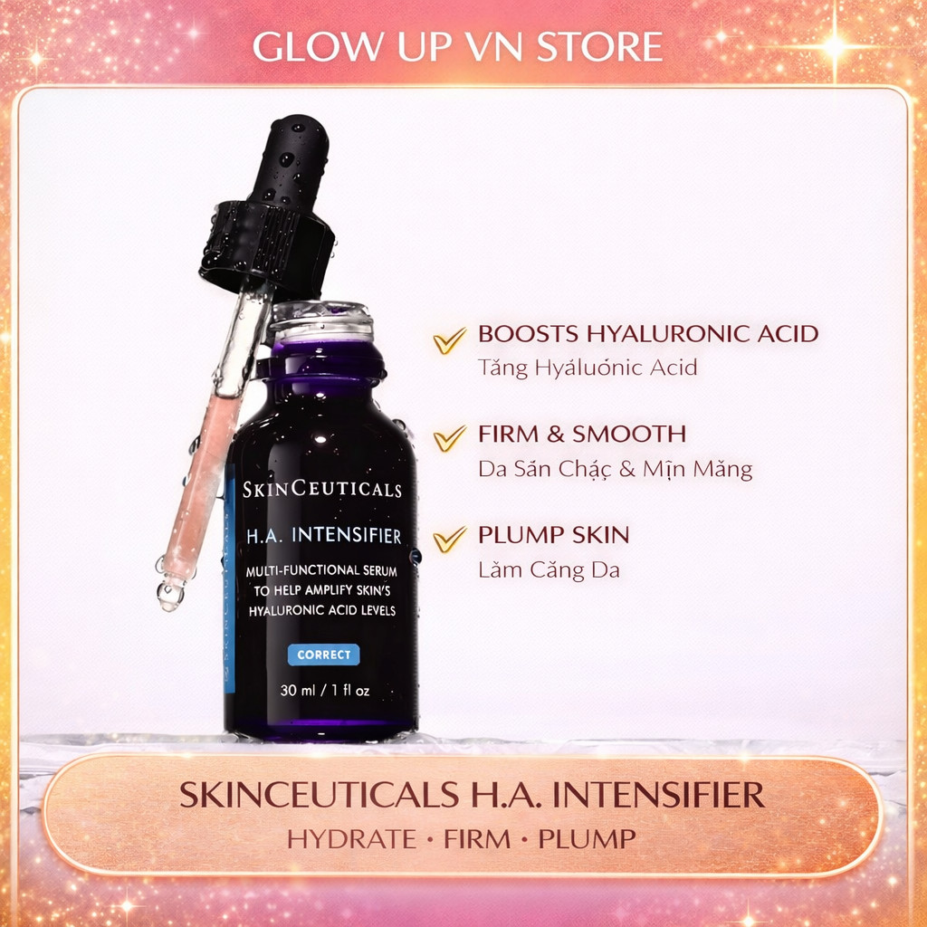 Tinh Chất Hyaluronic Acid (HA) Cấp Ẩm Giúp Da Căng Mịn, Bóng Mượt và Săn Chắc SkinCeuticals H.A. Int