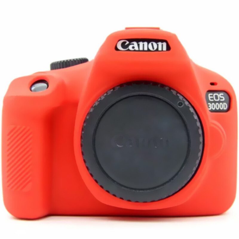Ốp Silicon Body Cover Khung Camera Da Voor Cho Canon EOS 3000D 4000D Rebel
