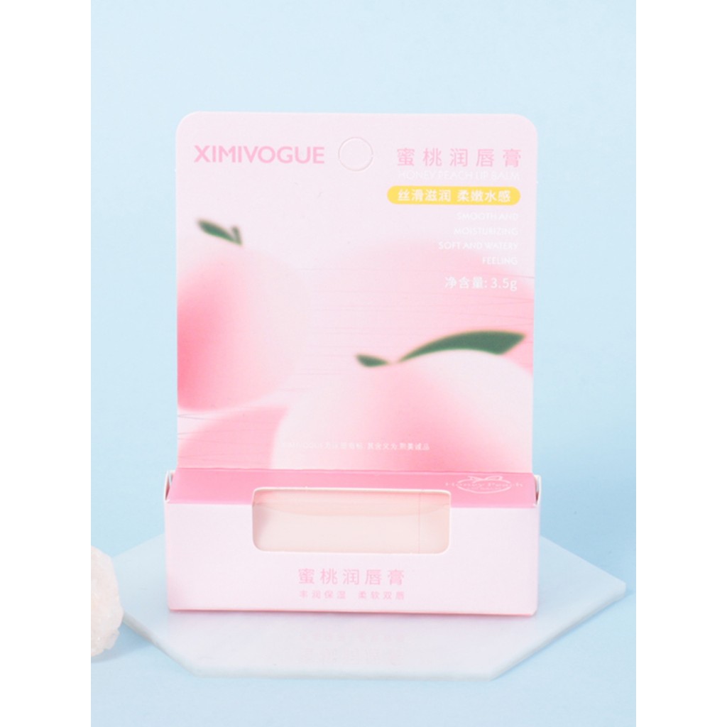 XIMIVOGUE XIMIVOGUE Eslite Peach Lip Balm Dưỡng Ẩm Chống Khô Thu Đông