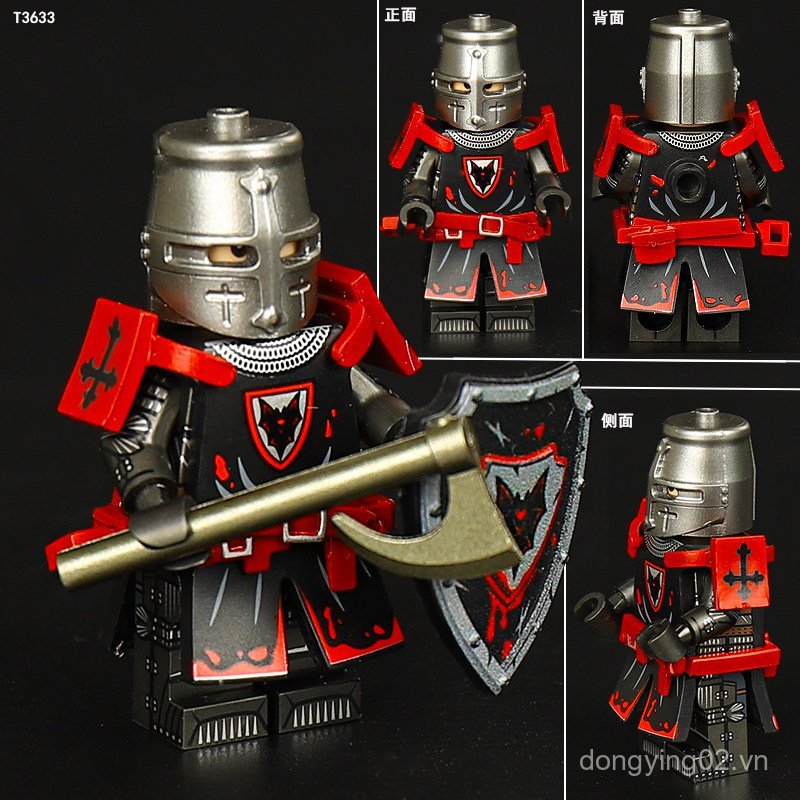 Thời Trung Cổ Lâu Đài Hiệp Sĩ Minifigure Gondor Dơi Giáp Người Lính Hiệp Sĩ Trung Cổ Lắp Ráp Khối Xâ