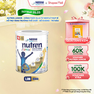 Sữa Bột NESTLÉ NUTREN JUNIOR Thụy Sĩ Với Công Thức BIG Hỗ Trợ Tăng Trưởng Cho Bé 800G