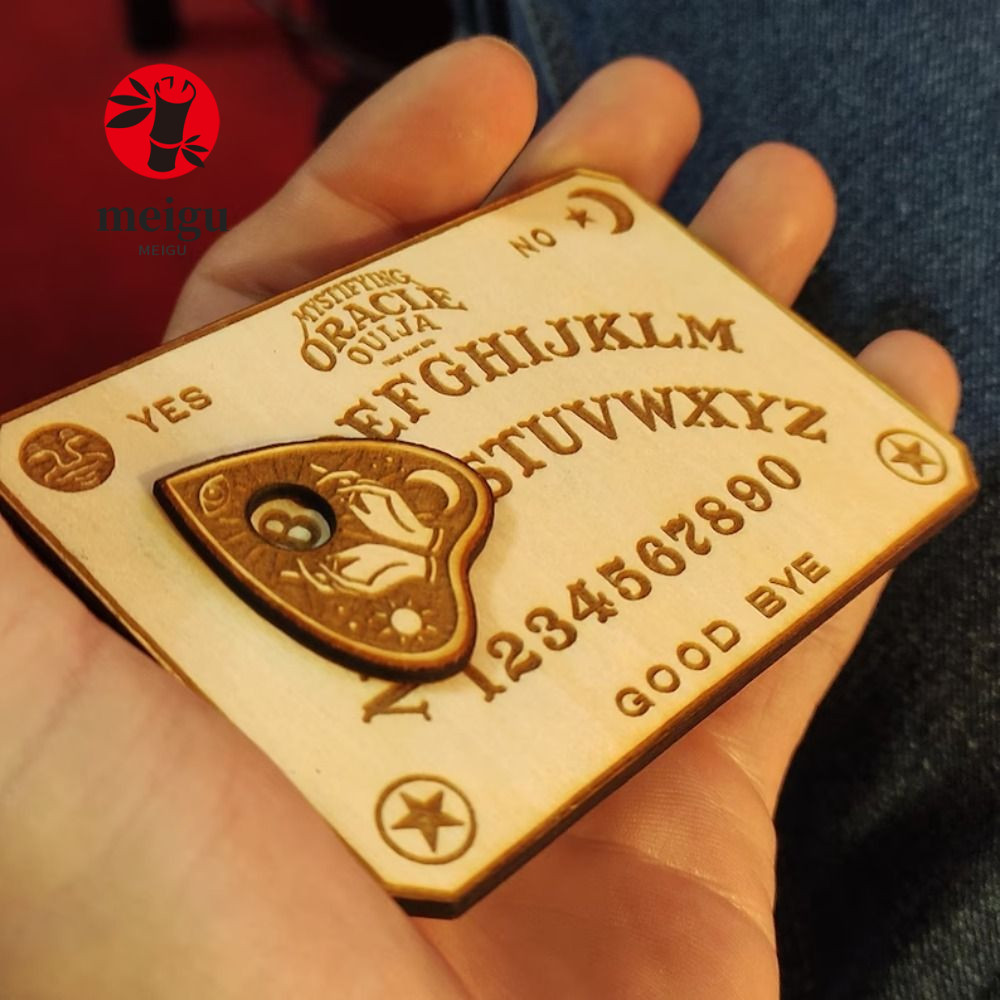 MEIGU Ouija Board Vintage Moves Games Trang trí nội thất Bộ bảng con lắc