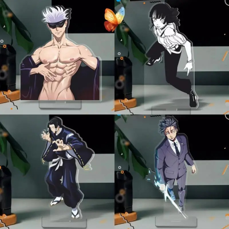 Mô Hình Standee Anime Jujutsu Kaisen Chú Thuật Hồi Chiến Gojo Satoru Shoko Ieiri Noritoshi Hiromi Mi
