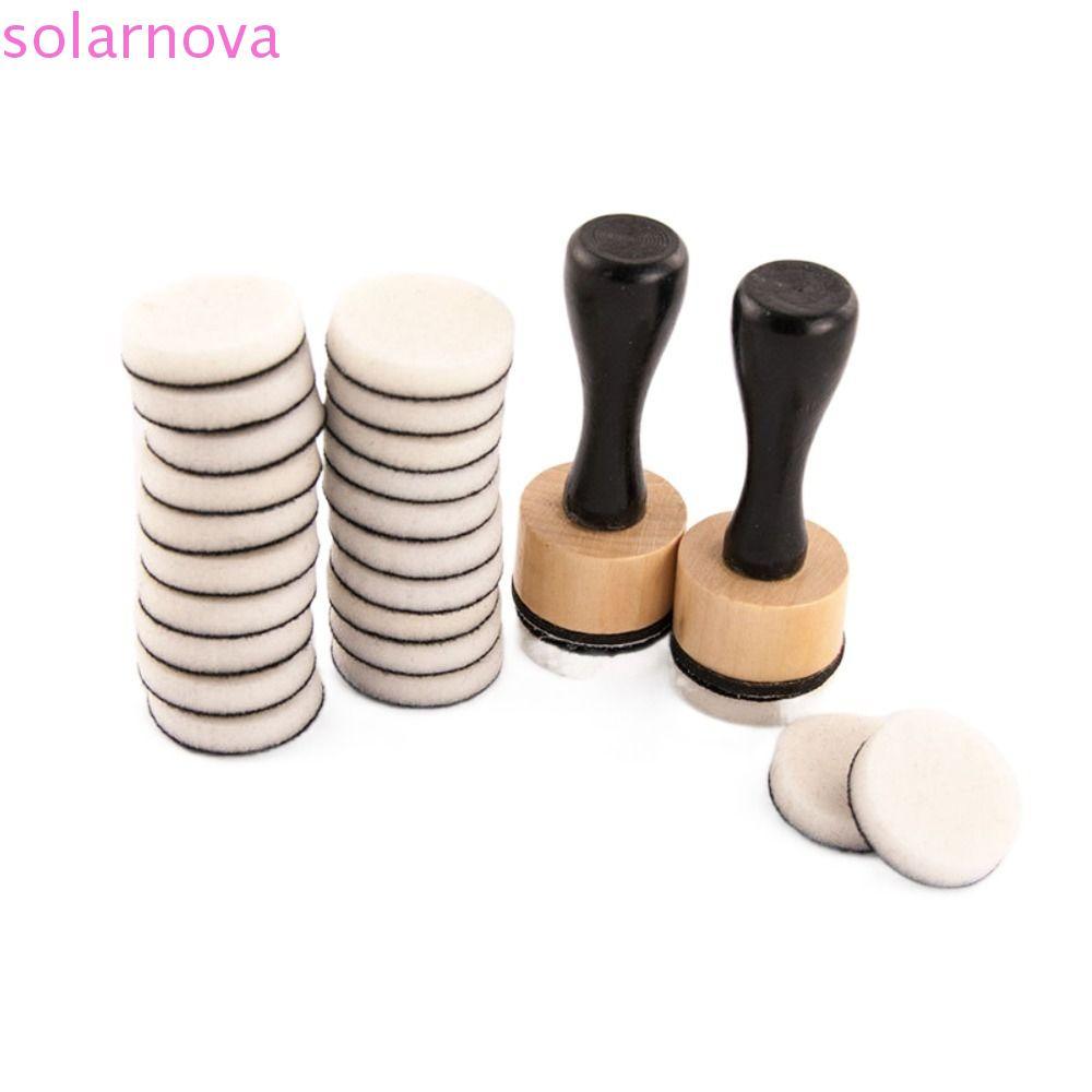 SOLARNOVA Flat Domed Foam Refills Tool, Foam Domed Mini Ink Paints Mixing Blending Tools, Card Makin