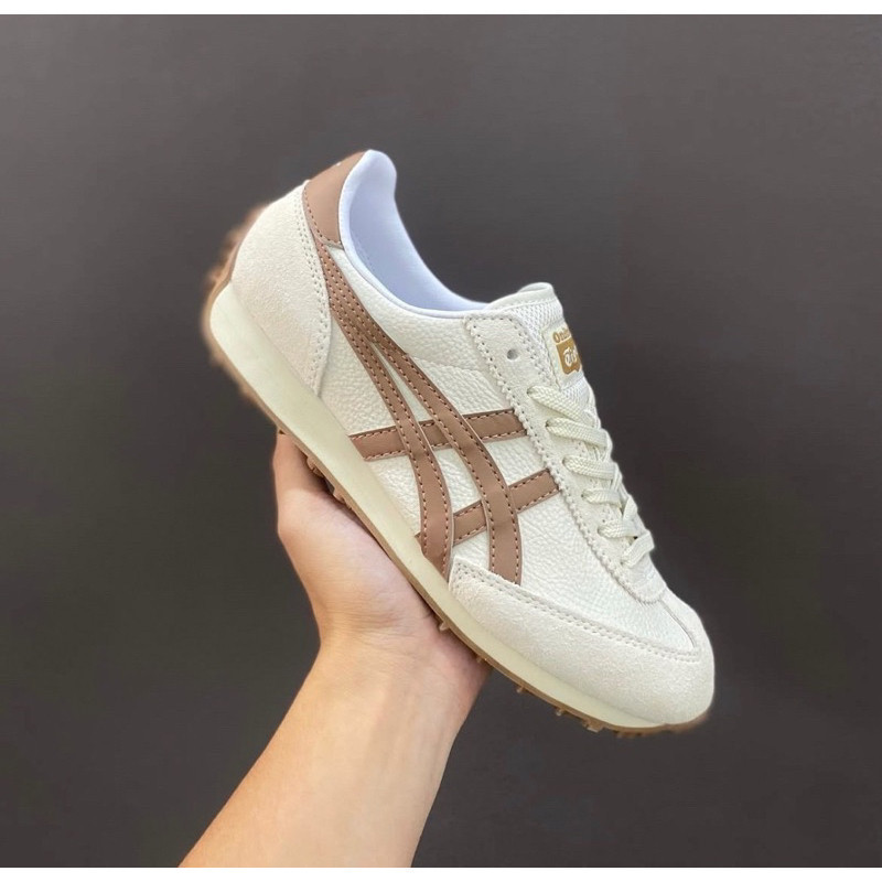Onitsuka Tiger Edr 78 Kem Nâu Giày / Da