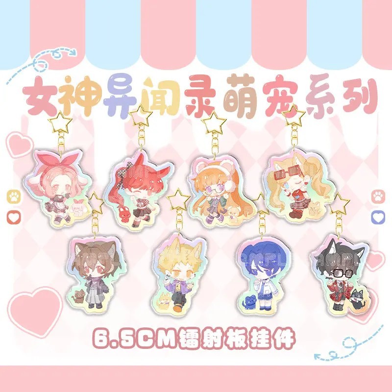 Móc khóa Persona 5 Anime mica acrylic Ren Amamiya Goro Akechi Kasumi Futaba Sakura chibi hiệu ứng la