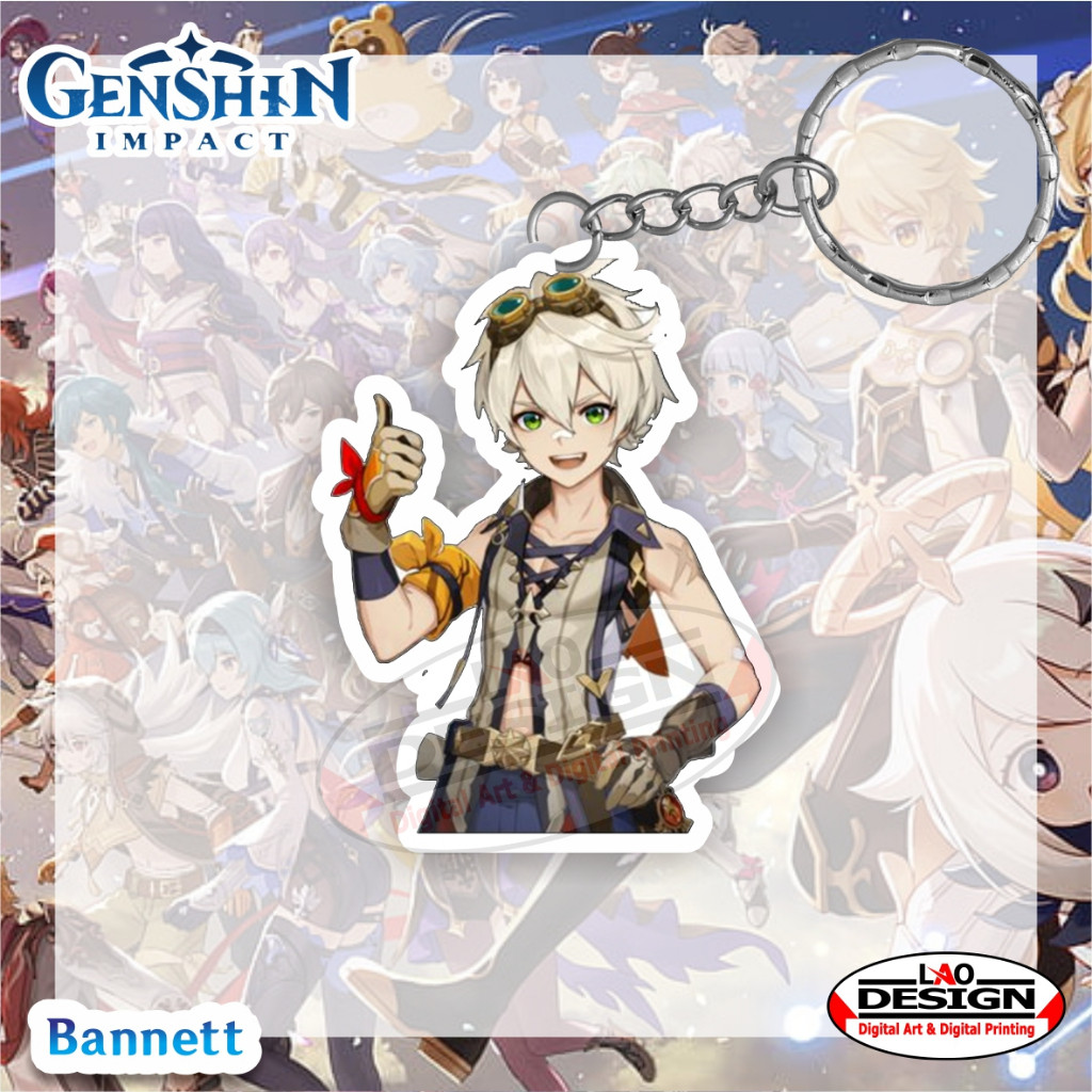 Gantungan Kunci BENNETT Genshin Impact - Gantungan Kunci Genshin Impact - Gantungan Kunci Akrilik - 
