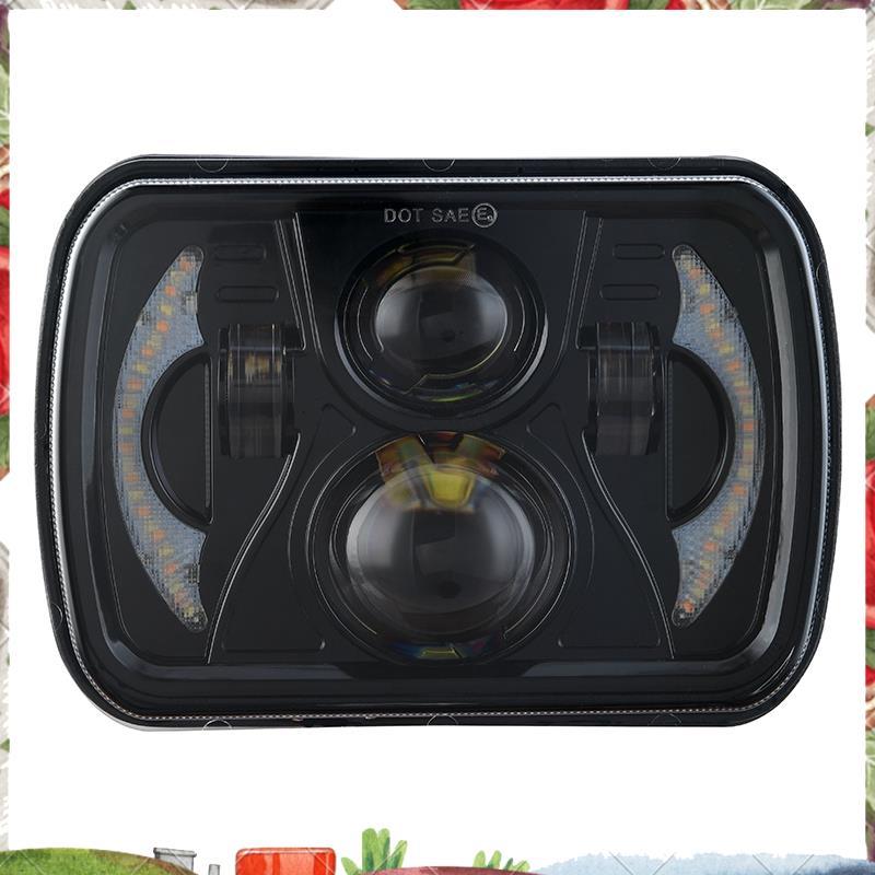 1 Chiếc H6054 7X6inch 5X7 inch LED Máy Chiếu Đèn Pha Vuông Kín Tia Cho Plym XJ YJ