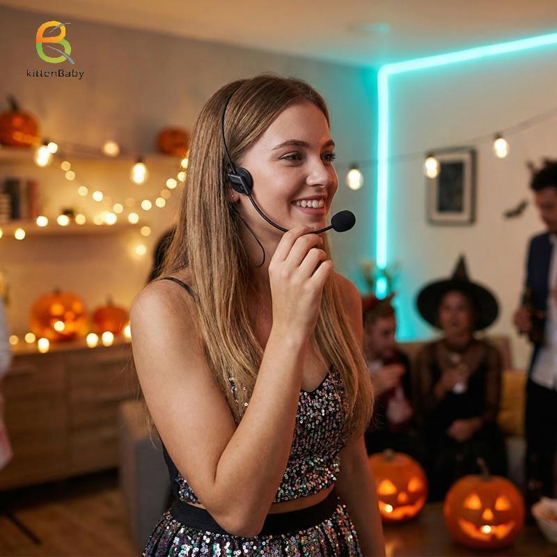 [Baby-t] Tai nghe micro giả Stage Prop cho Rostar Cosplay Phụ kiện dự tiệc có thể điều chỉnh cho buổ