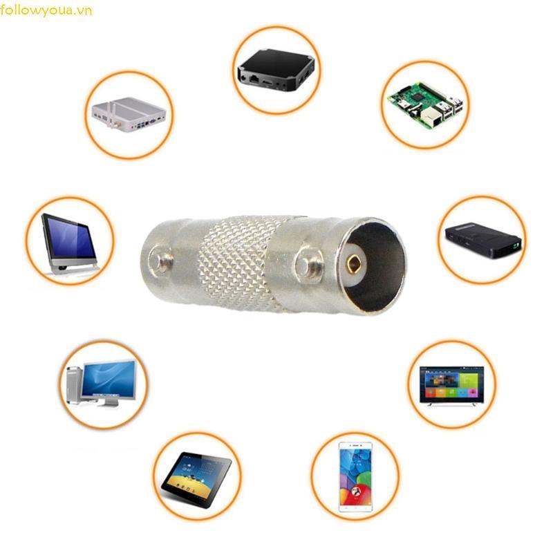 Fol BNC Adapter BNC Nữ sang BNC Nữ Đầu nối đồng trục RF thẳng cho CCTV