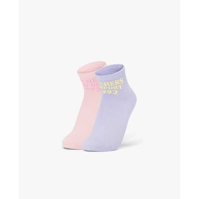 SKECHERS - Set 2 vớ trẻ em cổ cao dệt logo_L325K036-060Q