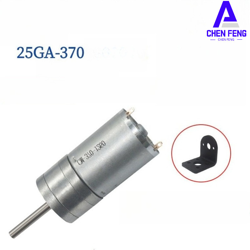 Động cơ bánh răng DC JGA25-370 với trục mở rộng Động cơ tốc độ thấp mô-men xoắn cao 6V / 12V / 24V c