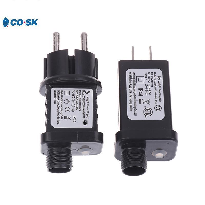 COUTR EU / US Cắm 5VDC 6W 8 Chức Năng SELV Đèn LED Driver Switch Adapter IP44 Chiếu Sáng Laser Chống