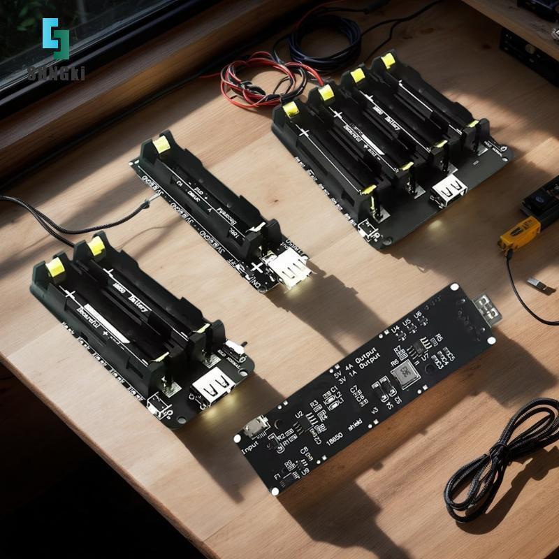 [SHNGki] Giá đỡ có hỗ trợ một ngăn USB 5V / 2A 3V / 1A V3 Mô-đun sạc pin cho Raspberry Pi [MỚI]