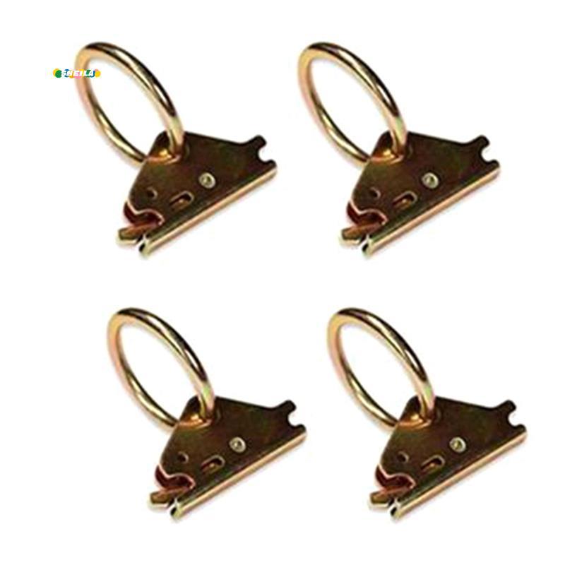 4 Gói Thép E-Track O-Ring Tie-Down Neo cho E-Track Tie-Down Hệ thống Hàng hóa an toàn trong xe kéo p
