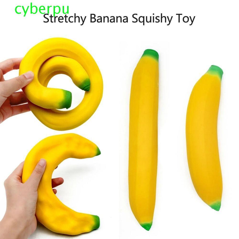 CYBERPULSE Chuối Bóp Đồ Chơi, Chuối Co Giãn Chuối Chậm Phục Hồi Đồ Chơi, Đầy Đồ Chơi Biểu Hiện Đàn H