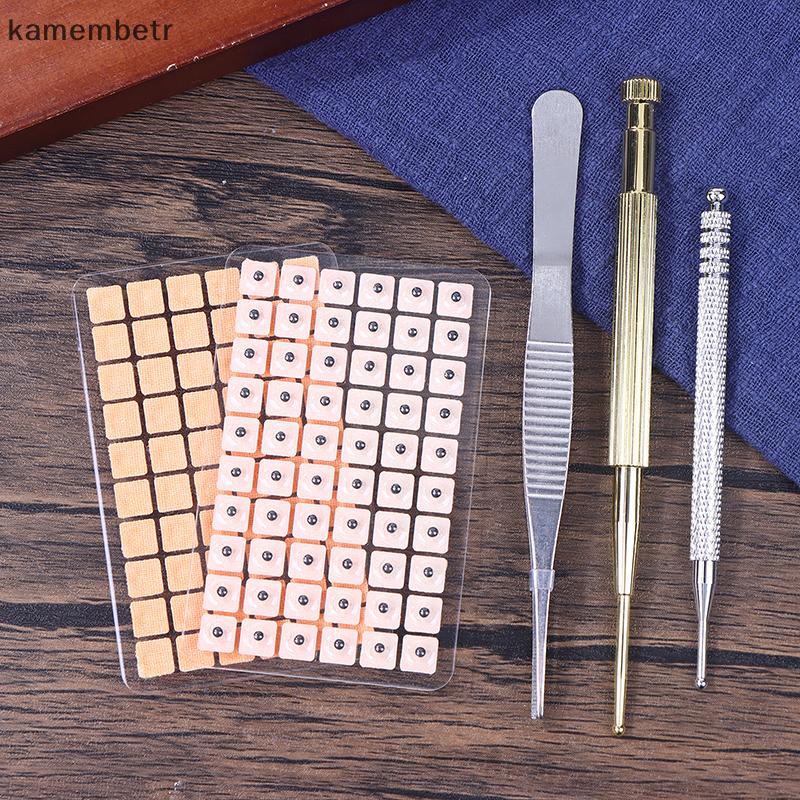 Kam 1200 Chiếc Cowherb Seed Ear Sticker Set Auriculotherapy Châm Cứu Massage Trị Liệu Nạo vét Cơ Thể