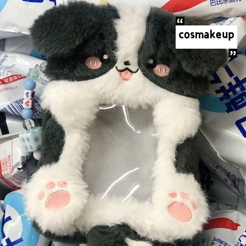 COSMOKEUP Photocard, Thỏ tai lớn / Collie Border Collie Hộp đựng thẻ ảnh đa chức năng, Phim hoạt hìn