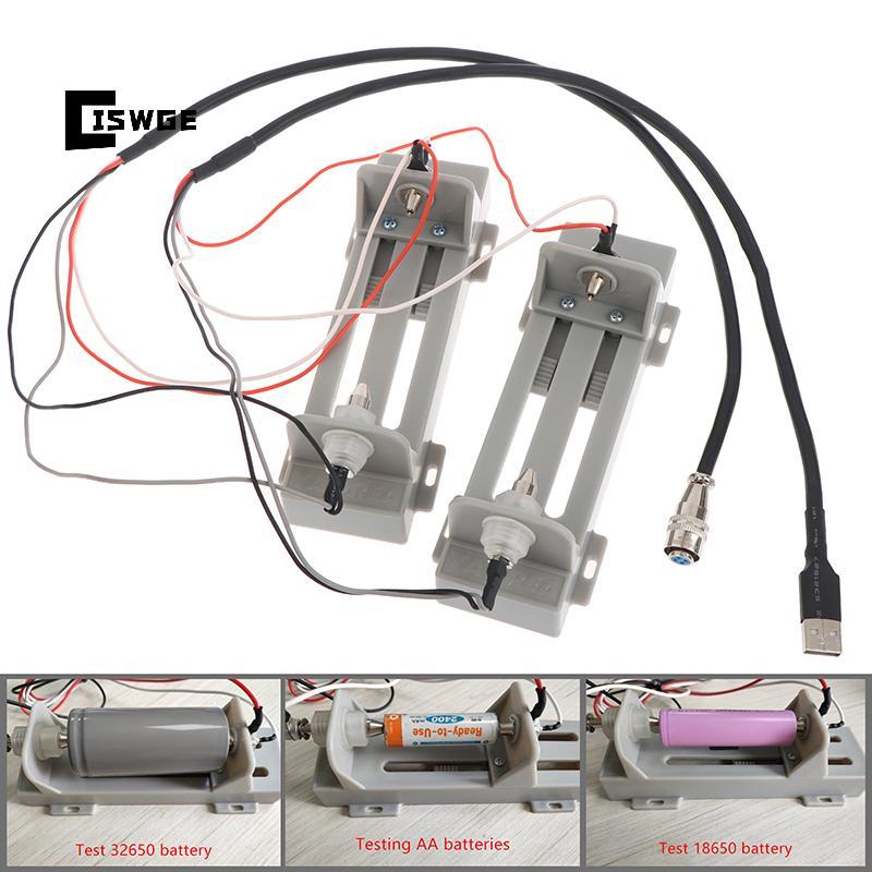 [CISWGE] Giá đỡ kiểm tra pin hình trụ cho phụ kiện phích cắm hàng không 18650 26650 32650 YR1030 USB