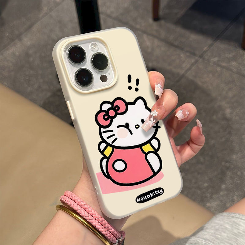 [Khuyến nghị của cửa hàng] Fat Katie Thích hợp cho Phone16promax Apple 14pro Sẽ Không Va chạm Vỏ điệ