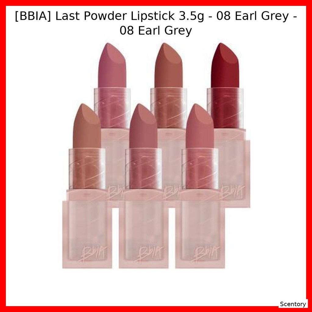 [BBIA] Son môi dạng bột cuối cùng 3,5g - 08 Earl Grey - 08 Earl Grey / Nhẹ, Matte by Scentory