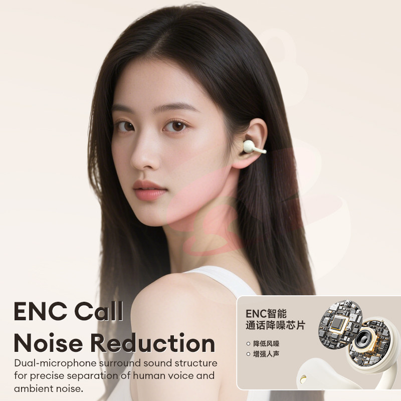 Tai nghe Bluetooth không dây Lenovo RS108 Hiệu ứng âm thanh HIFI toàn cảnh Cuộc gọi độ phân giải cao Giảm tiếng ồn Độ trễ thấp và không rò rỉ âm thanh Bluetooth 6.0 | BigBuy360 - bigbuy360.vn