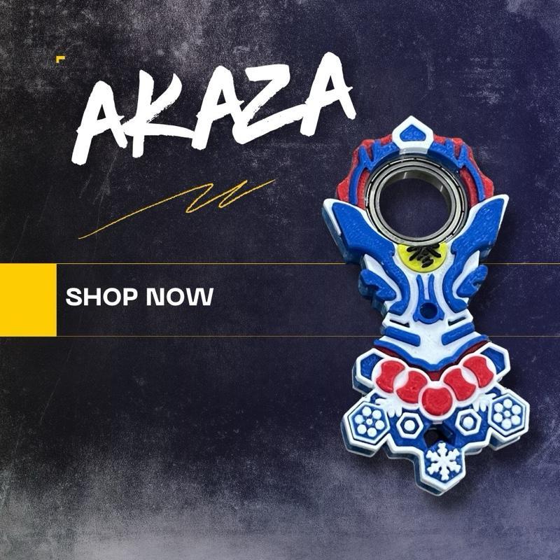 Keyrambit Akaza - Móc khoá Keyrambit cao cấp Demon Slayer - Chất liệu nhựa in 3D - Móc khoá xả Stres