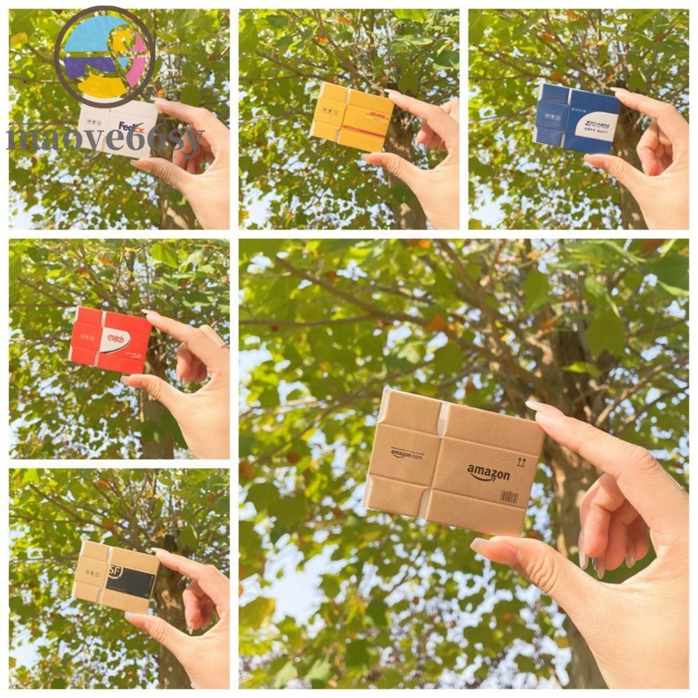 MAOYE66SY Mini Carton Express Box, Đạo cụ cảnh thu nhỏ Hộp tốc hành thu nhỏ Nhà búp bê, Trang trí Hộ