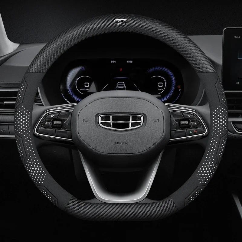 Bọc Vô Lăng Ô Tô Cho GEELY Hình Học C Monjaro Coolray GX3 Atlas Boyue Emgrand EC7 EC8 GC6 GC9 Phụ Ki