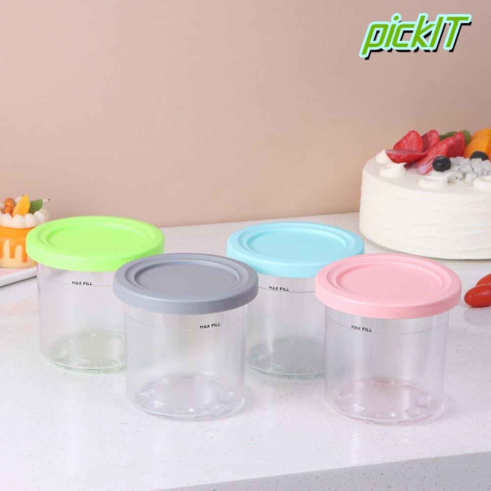 PICKIT 2 / 4 Hộp Đựng Kem Hộp Nhựa Chai Tiện Ích Nhà Bếp Lọ Bảo Quản Cho Ninja Creami Cho Ninja