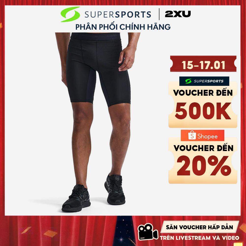 Quần Ngắn Base Layer Nam 2XU Base Layer Compression - Đen - MA7198b-BLK/NRO