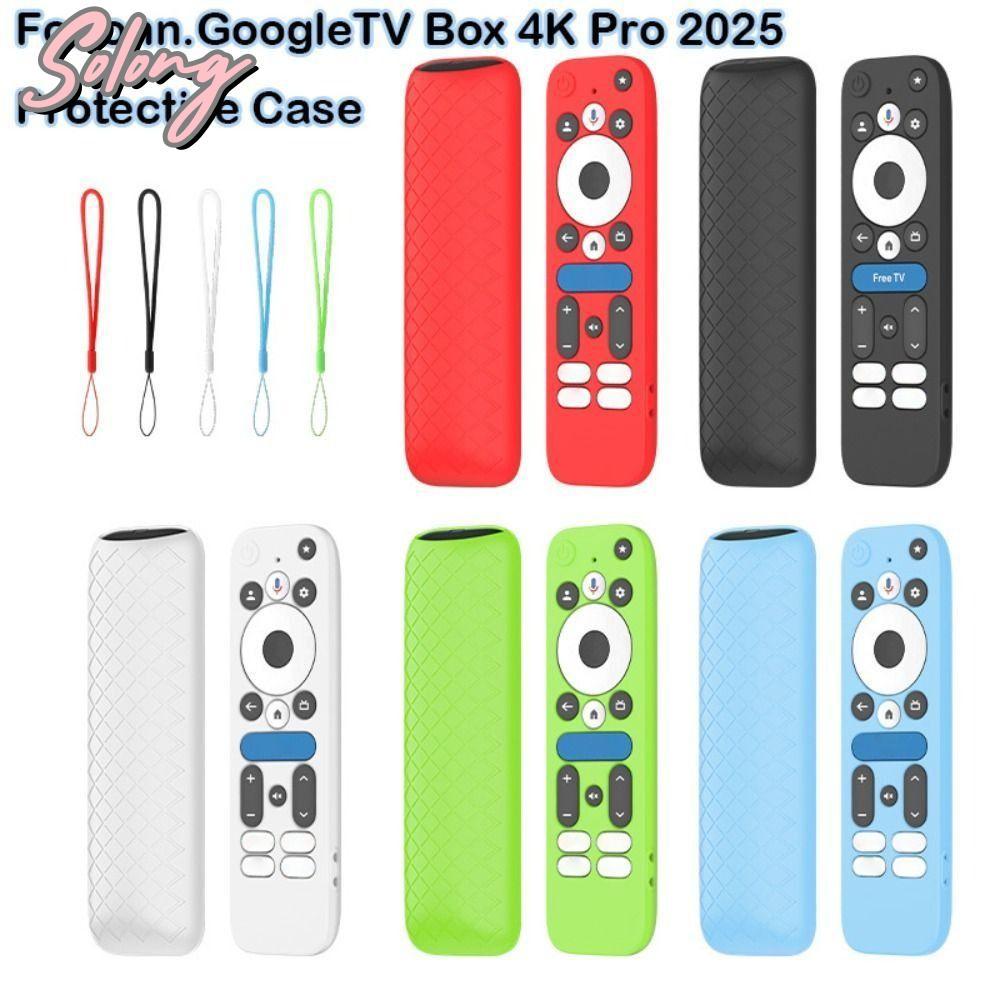 COMOME Bảo vệ, Bảo vệ chống sốc Vỏ điều khiển từ xa, có dây buộc Vỏ mềm silicon cho onn.GoogleTV Box