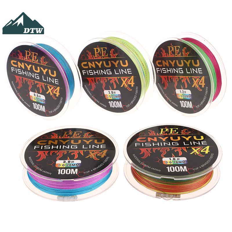 DTW Dây Câu Pe Braided 100M - Phù Hợp Cho Cá Ruồi, Điêu và Nước Mặn