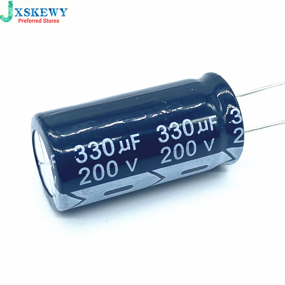 2 Cái / lốc 330UF 200v 330UF tụ điện điện phân nhôm kích thước 18 * 35 200V330UF 20%