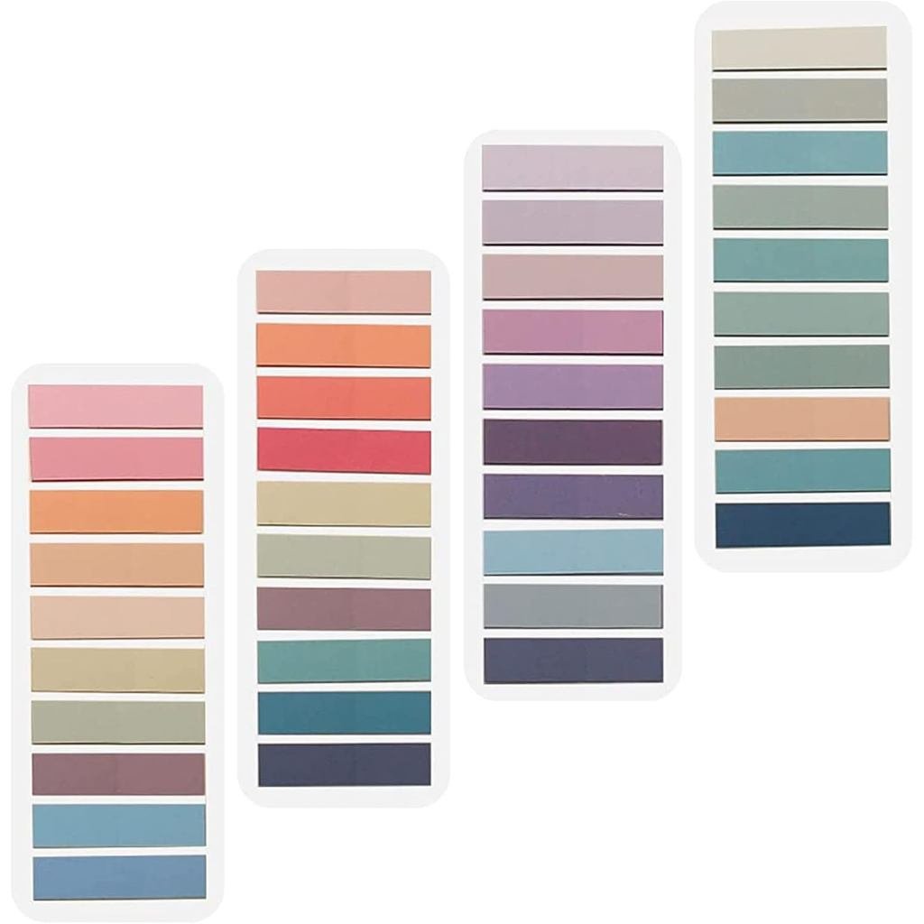 ELII Tab 800 Cái Tab chỉ mục dính Bút đánh dấu trang, ghi chú có thể ghi và trong suốt Tab trang Bút