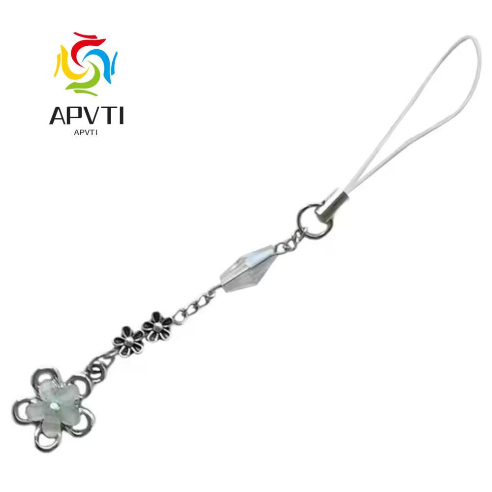 APVTI Bốn Lá Cỏ Ba Lá Charm, Kurunuma Sawako Cosplay Móc Khóa Đính Hạt Mặt Dây Chuyền Điện Thoại, Tú