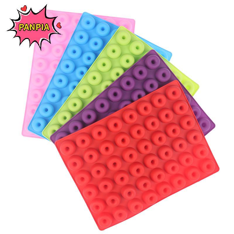 [PANPIA] Khuôn Chảo Bánh rán mini 48 lỗ Khuôn bánh rán silicon Muffin để nướng khuôn Làm bánh rán Bá