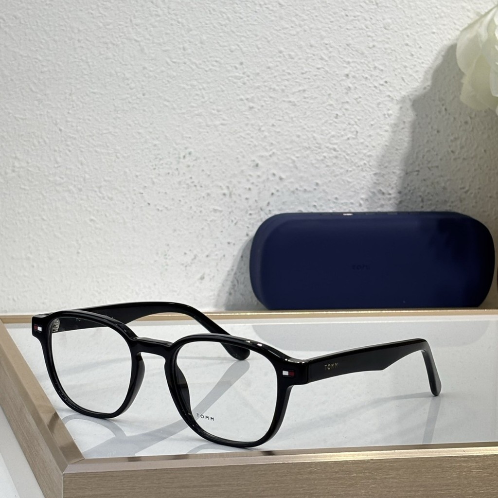 Tomm* Round Frame Glasses Frame Plate Casual No Makeup Versatile TH2132