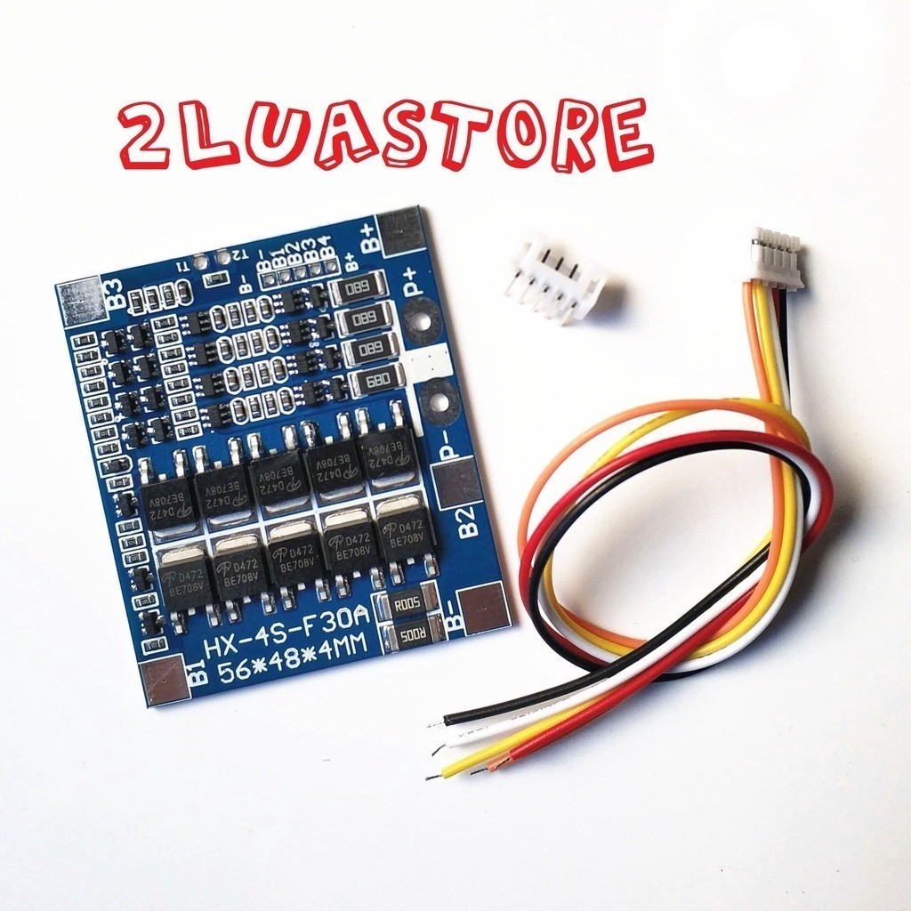 074 Mạch sạc cân bằng và bảo vệ pin sắt 4S-30A LiFePO4 Lithium Phosphat/Pin 32650 3.2V | Pin 18650 3