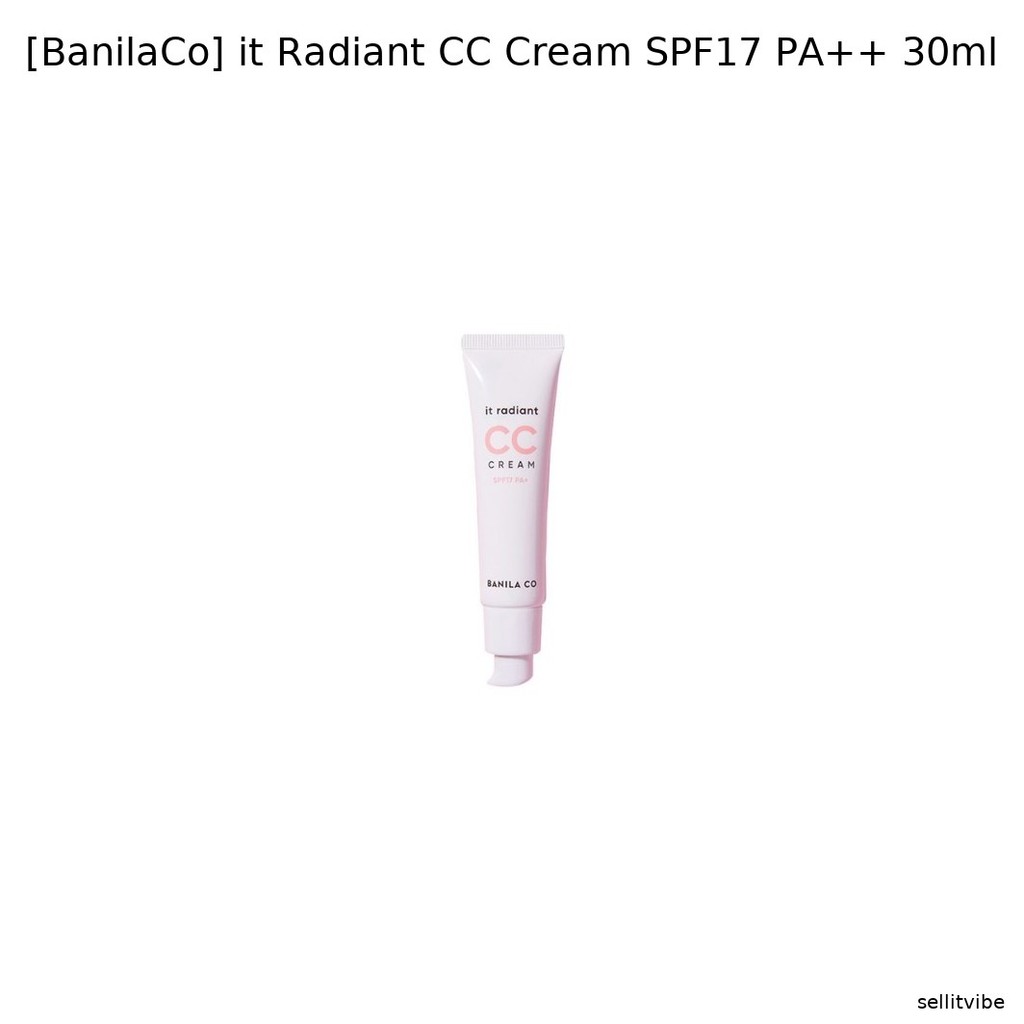 [BanilaCo] it Radiant CC Cream SPF17 PA + + 30ml / Kem CC Hàn Quốc / Hoàn thiện rạng rỡ / Chính hãng