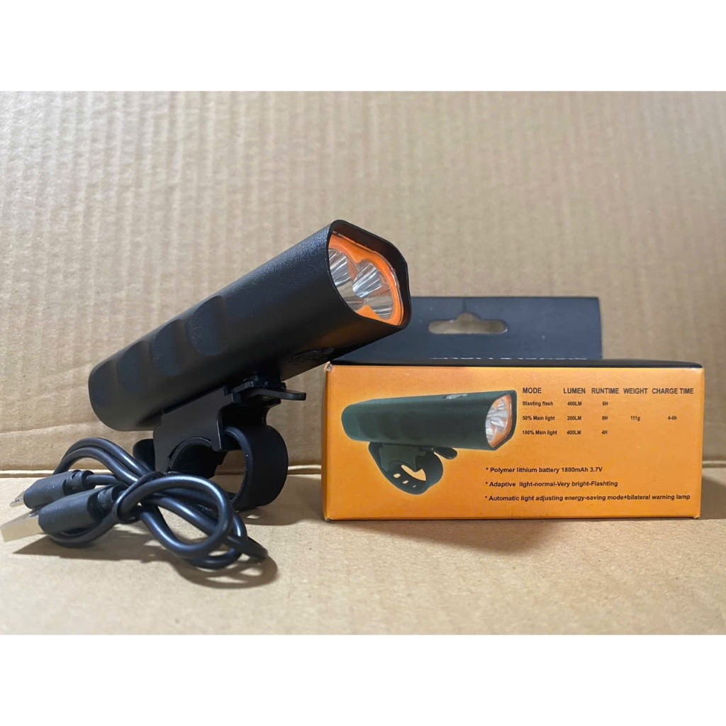 Đèn xe đạp BICYCLE LIGHT 2 pha siêu sáng sạc usb