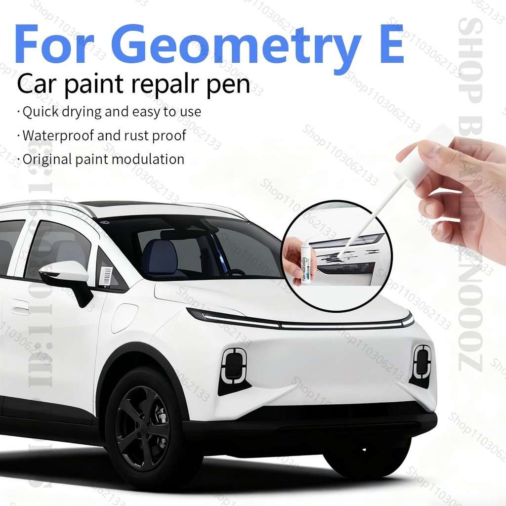Sơn Sửa Chữa Bút Touch Up Scratch Remover DIY Phụ Kiện Ô Tô Đen Trắng Cho Geely Hình Học E EV 2020-2