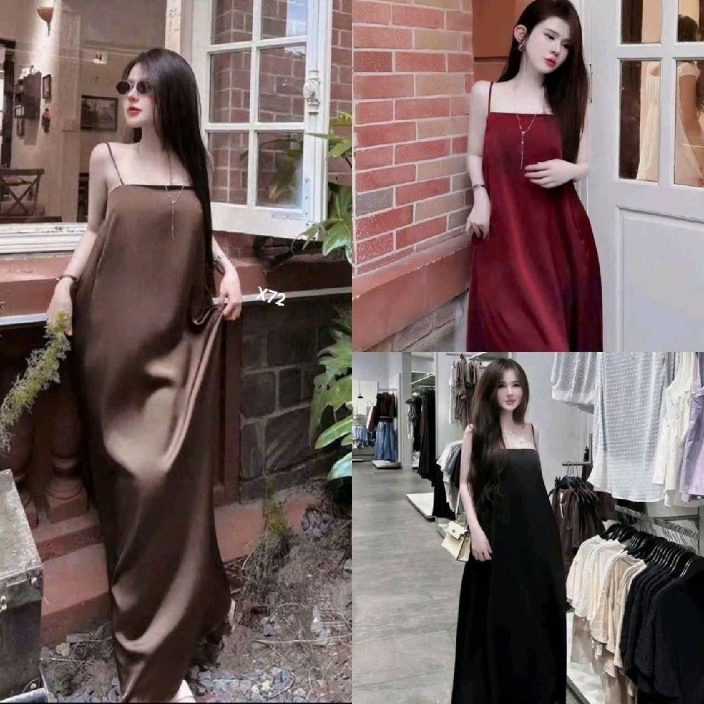 Đầm tuyết nhung dài rộng chuẩn hình cao cấp X72