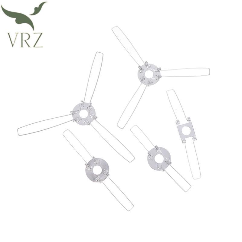 VRZ 4 Cái 2-Forks 3-Forks Mạ kẽm Cố định lò xo Kẹp lò xo Bule để cố định tấm chắn đèn DIY cho đèn Pa