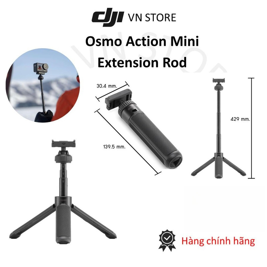 Tripod dành cho Camera Action Osmo 360Osmo, Action Mini Extension Rod - Hàng chính hãng DJI VN