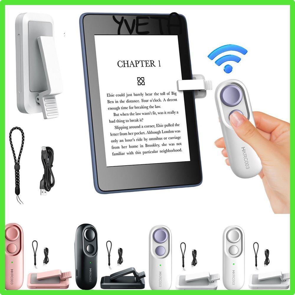 Yveta RF Remote Page Turner, Wireless Smart Remote Control Clicker, Thiết thực với dây đeo tay Trang